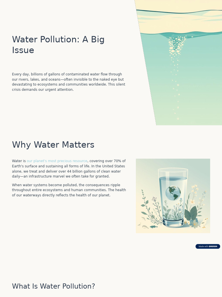 Water Pollution: Causes and Impact | PDF | Water Pollution | Water