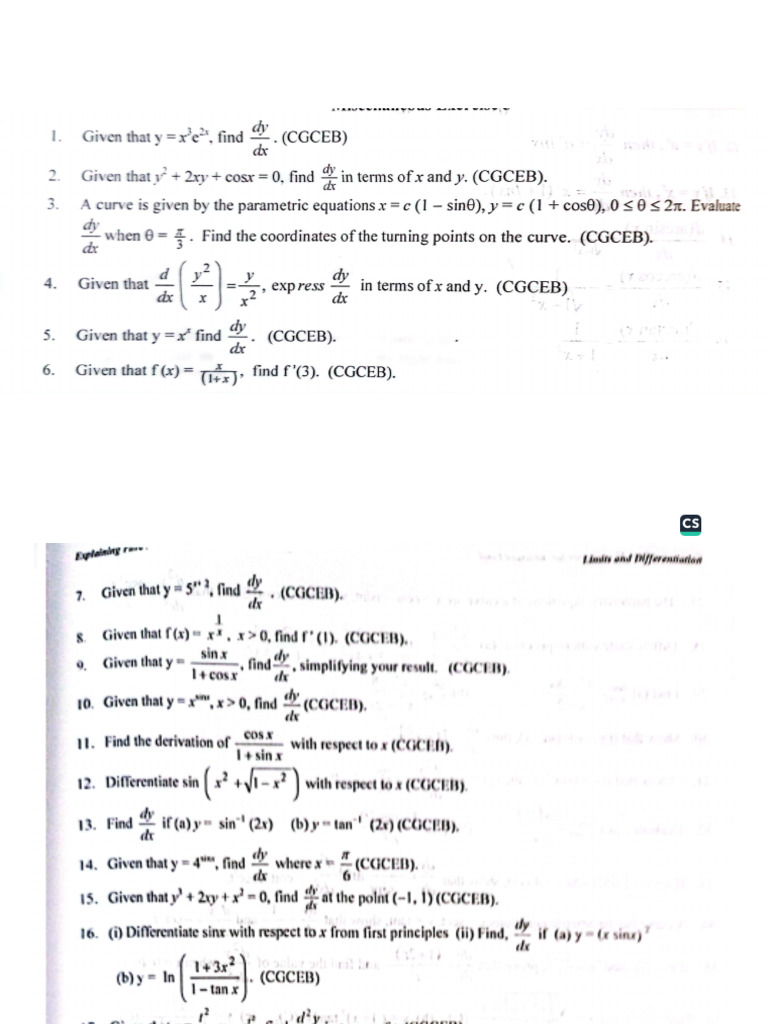 GCE Questions for 2025 and 2026 | PDF