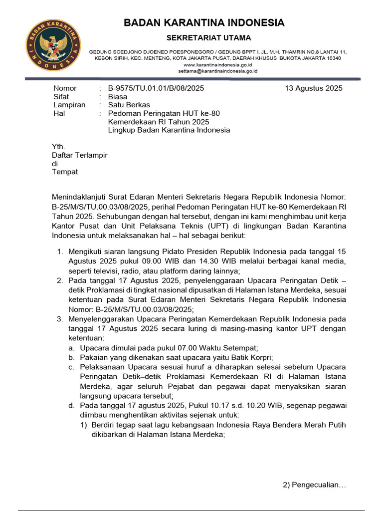 Curated visual reference: Pedoman Peringatan Hut Ke Reference: Pedoman Hut Ke 80 Kemerdekaan Ri 2025