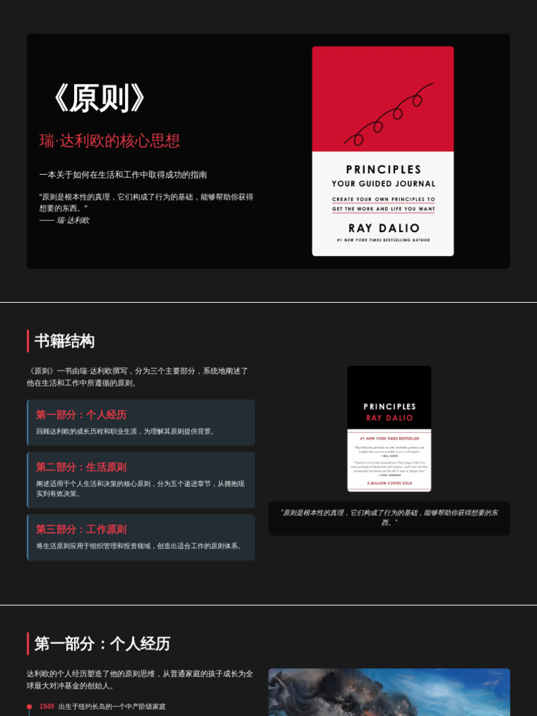 《原则》 - 瑞·达利欧的核心思想 | PDF
