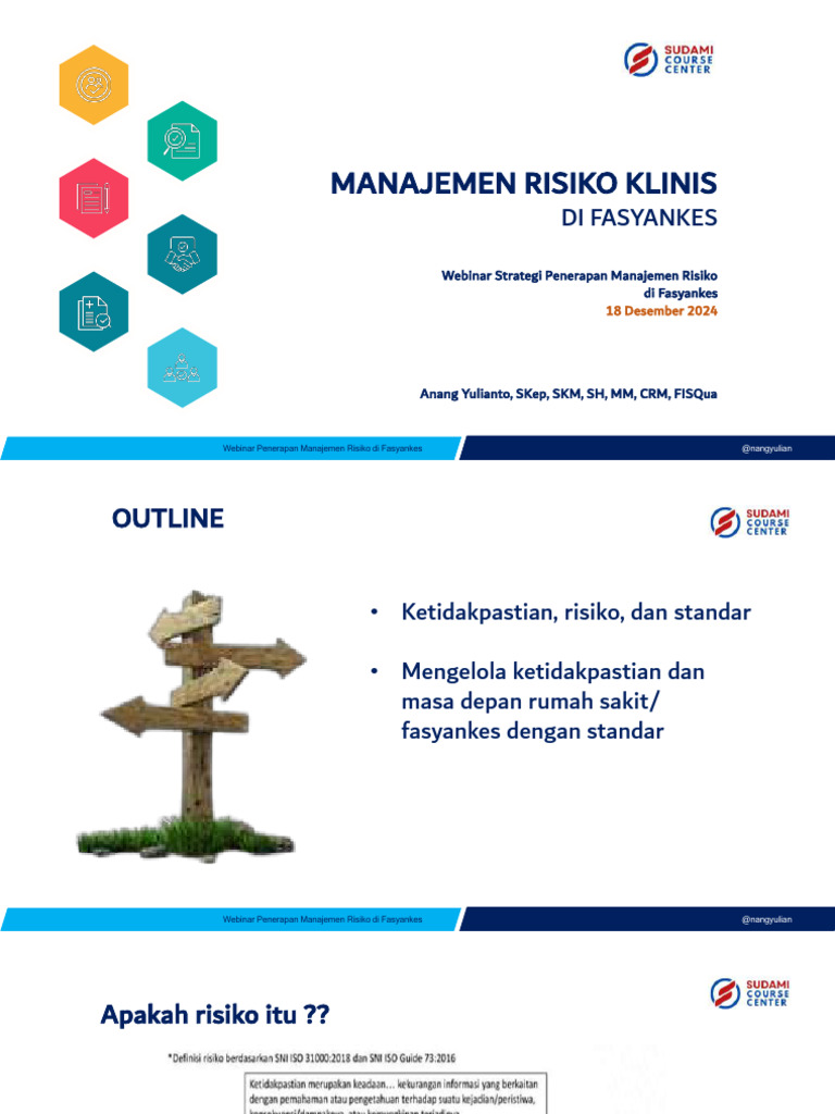 Manajemen Risiko Klinis di Fasyankes | PDF