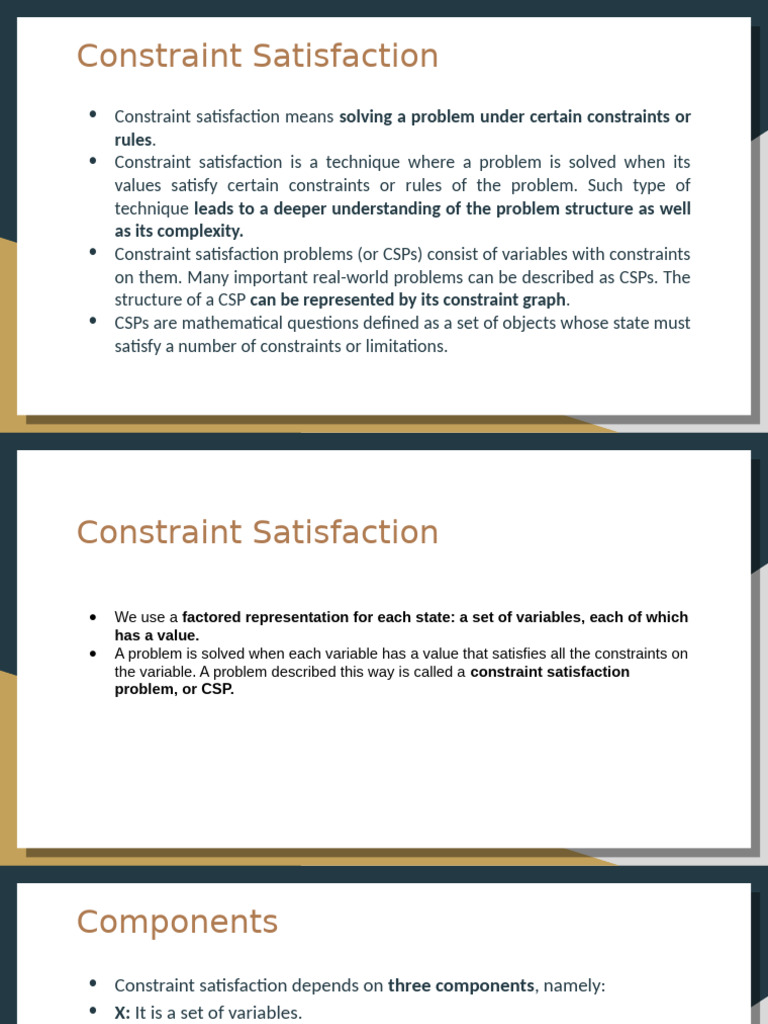 Understanding Constraint Satisfaction Problems | PDF | Discrete ...