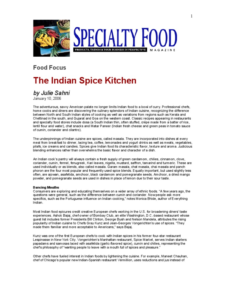 The Indian Spice Kitchen by Julie Sahni PDF Indian Cuisine Curry