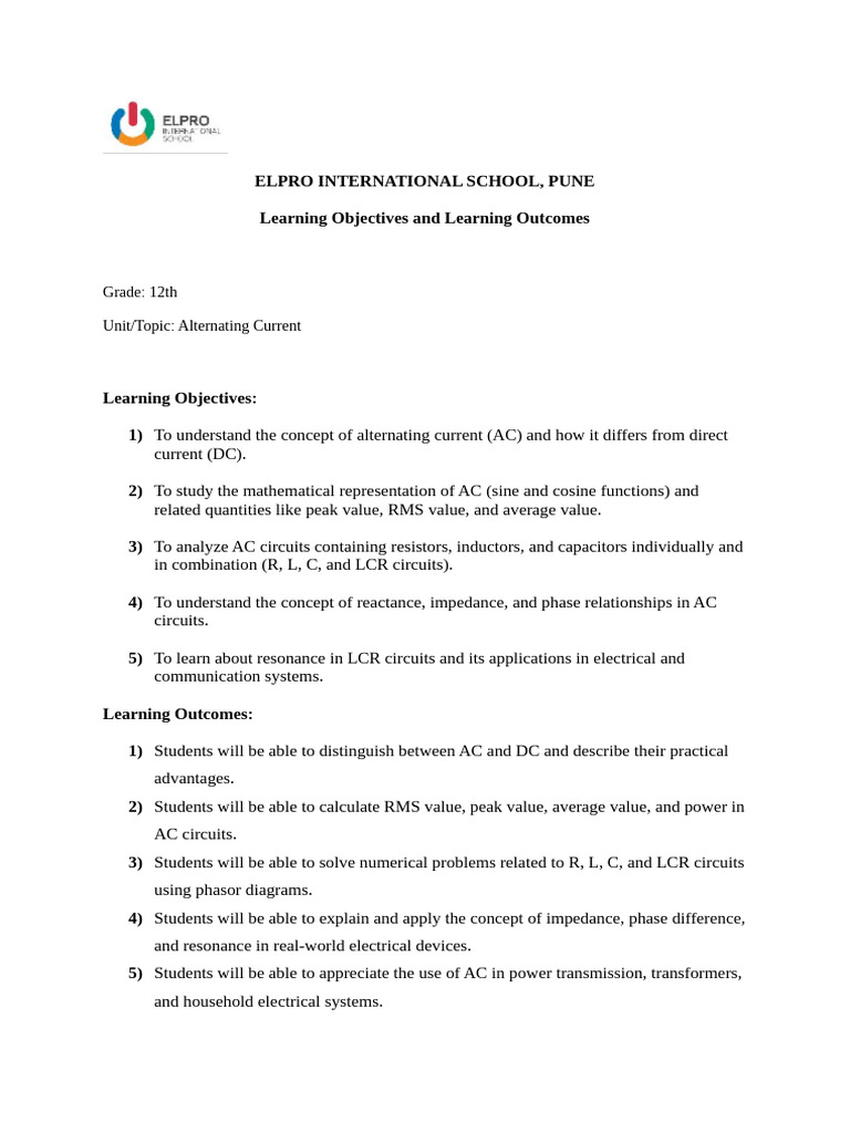 Understanding Alternating Current Concepts | PDF