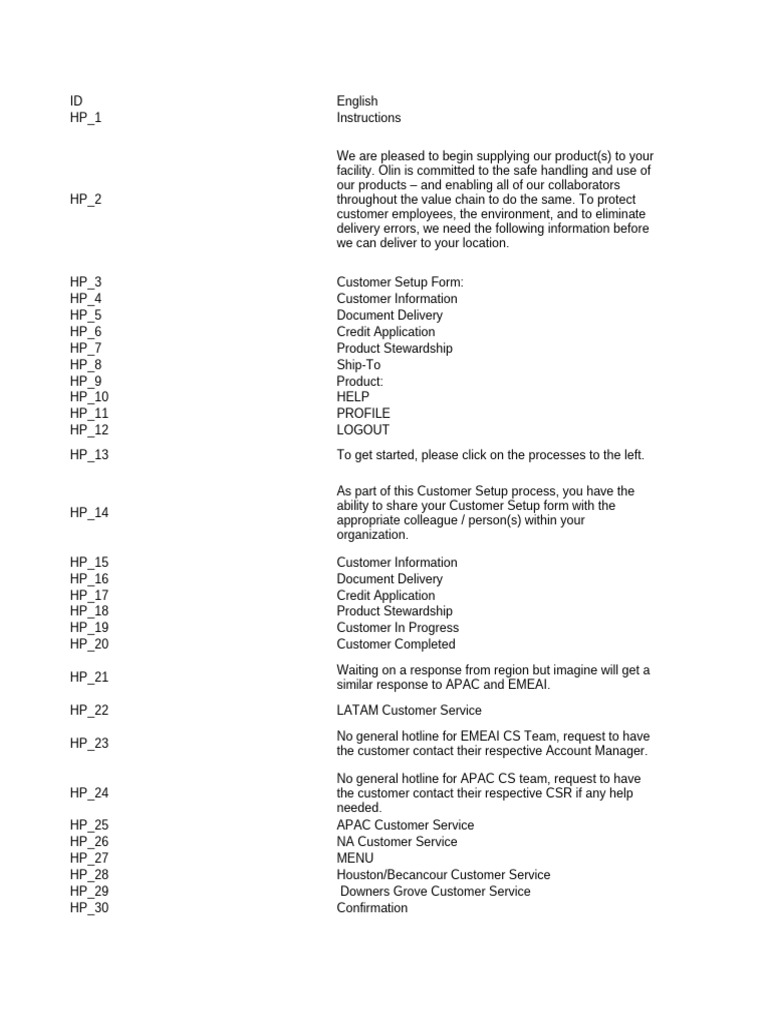 Cust Mer Setup Translation Update | PDF | Sodium Hydroxide
