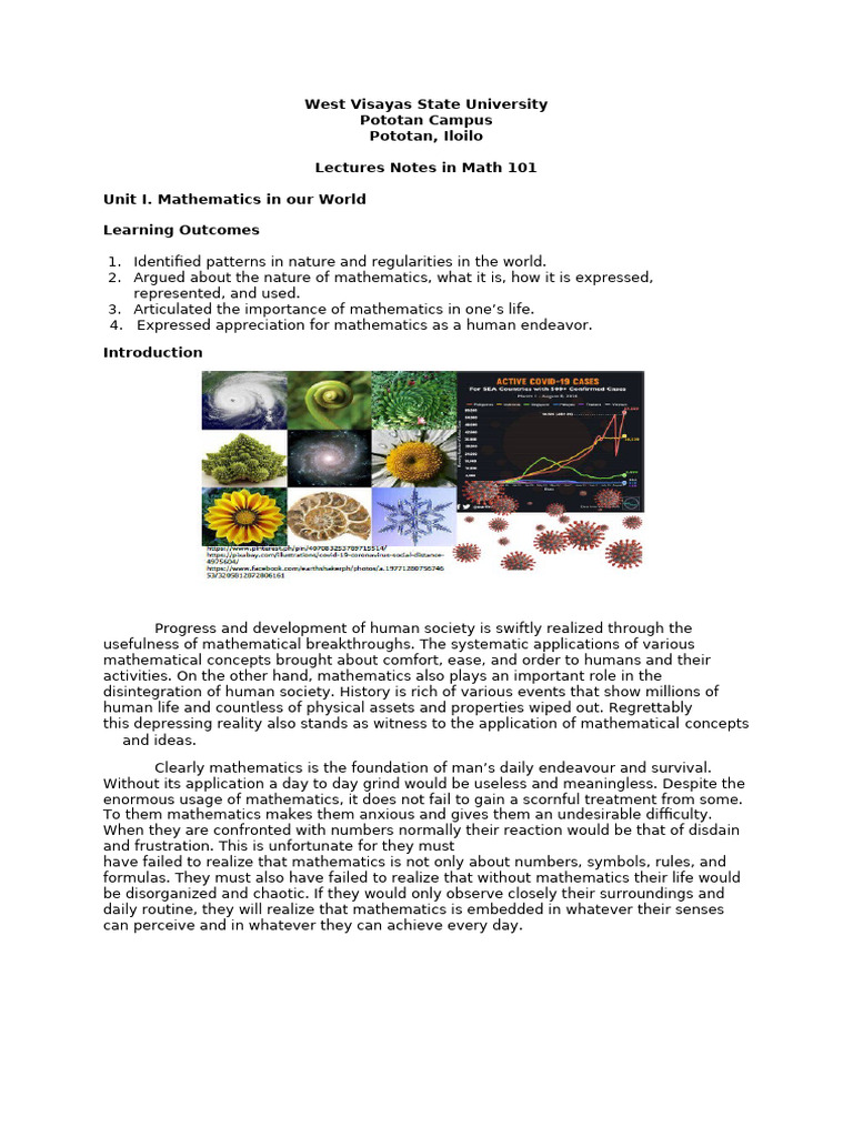 Understanding Mathematics in Nature | PDF | Pattern | Mathematics