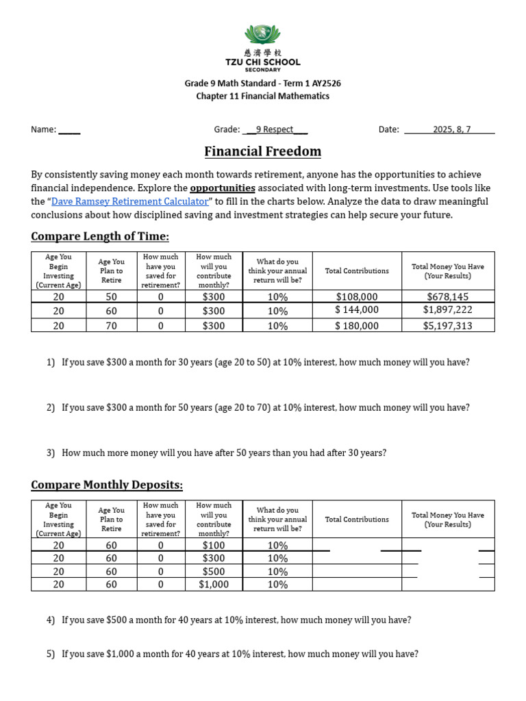 Financial Freedom Through Saving Strategies | PDF | Interest