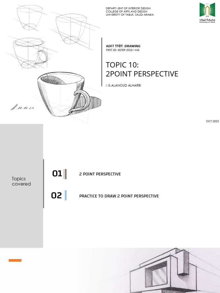 2-Point Perspective Drawing Guide | PDF