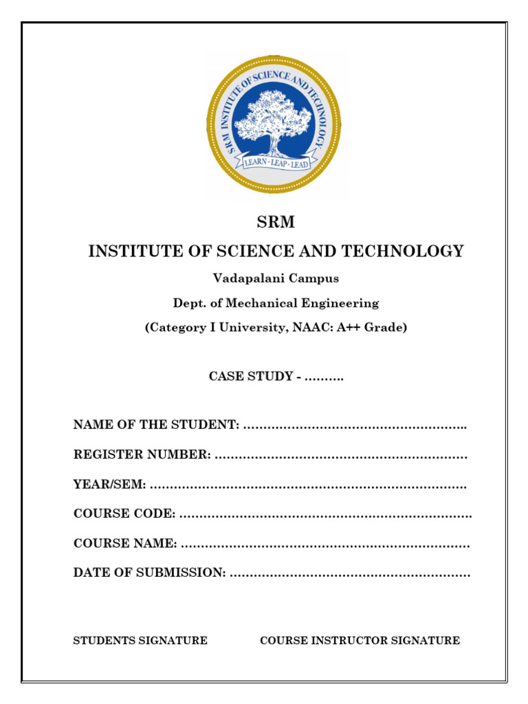 Engineering Assignment Front Page | PDF