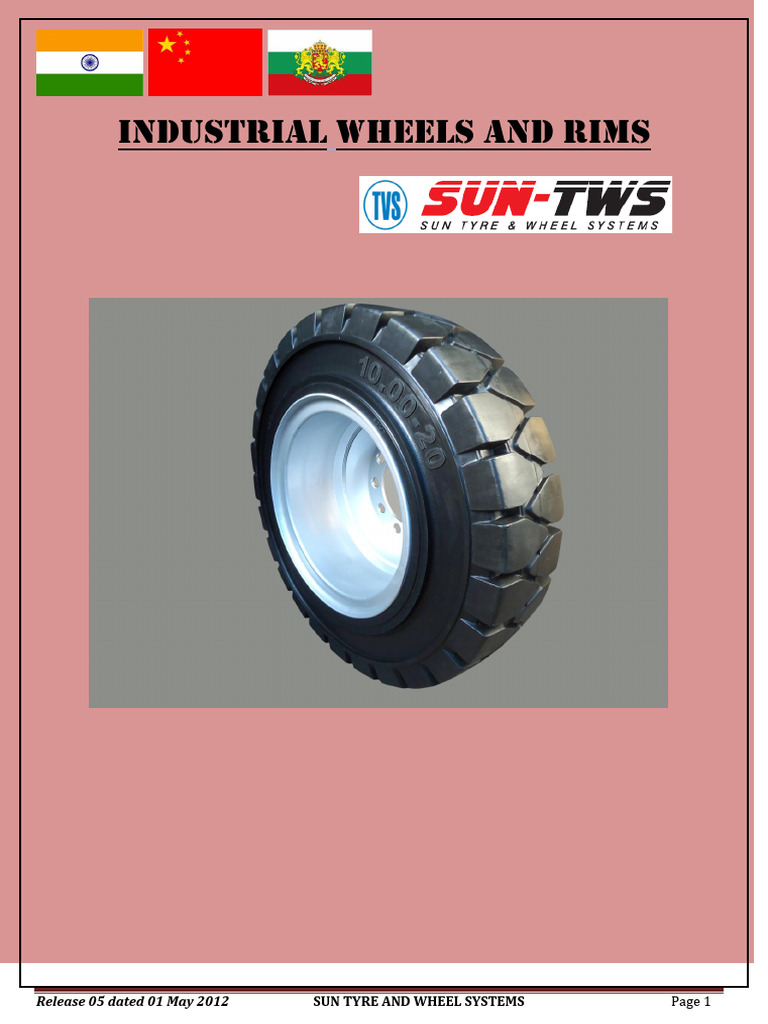 Industrial Rims Product Specifications | PDF | Screw | Rotating Machines