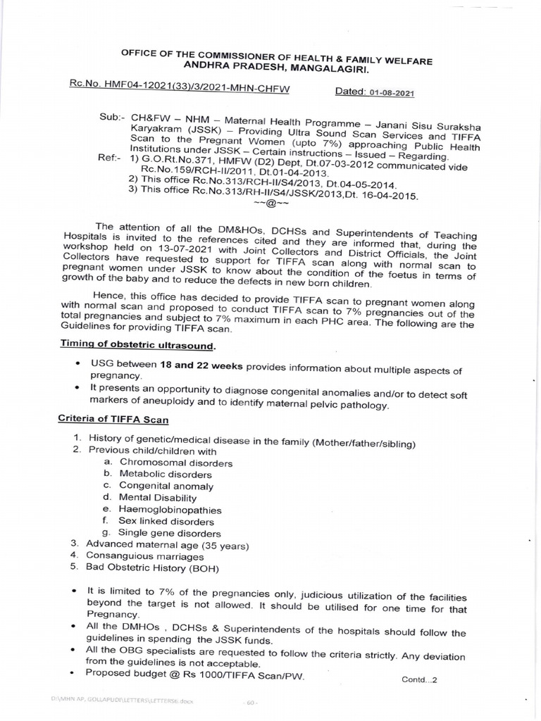 Ultra Scan and TIFFA Scan | PDF | Health Care | Maternal Health