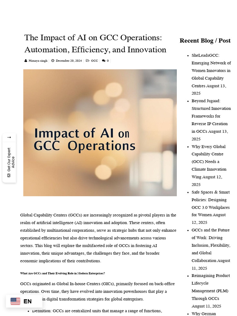 AI-Driven Automation in GCC Operations | PDF | Artificial Intelligence ...