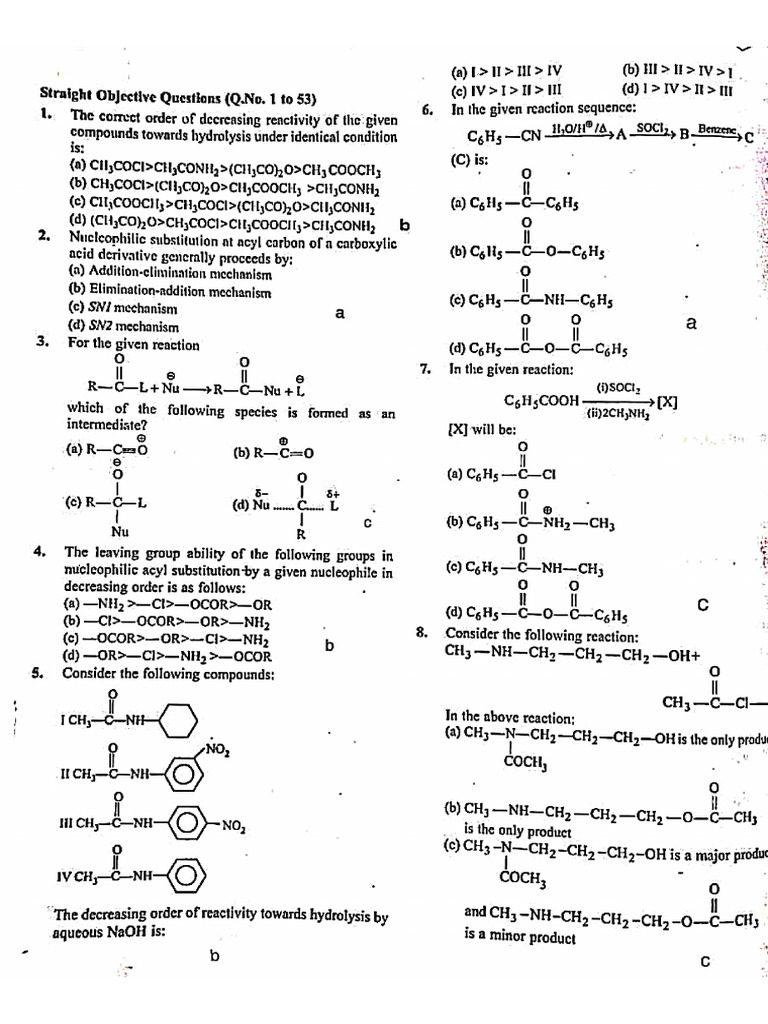 Carboxylic Acid and Derivatives . | PDF