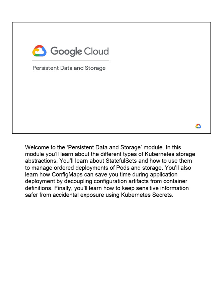 GKE Persistent Volume Management Guide | PDF | Operating System ...