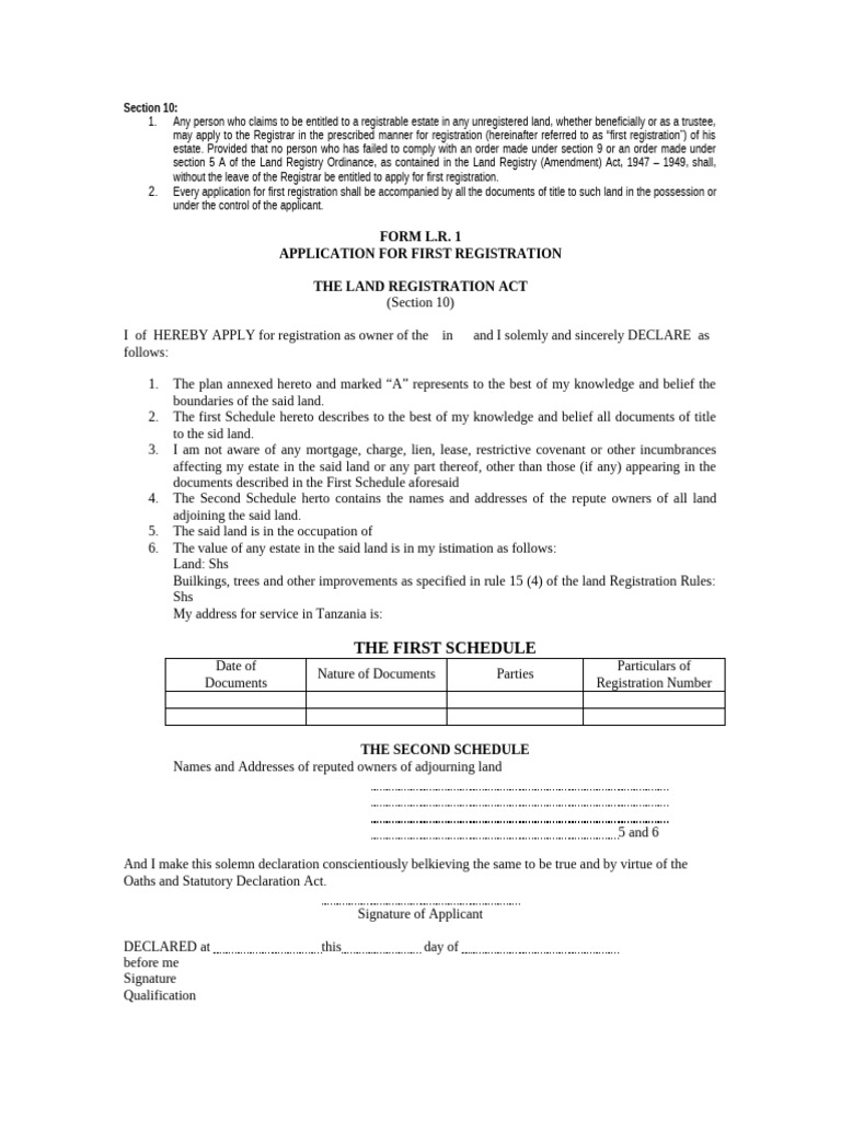 First Registration Application Form | PDF | Justice | Crime & Violence
