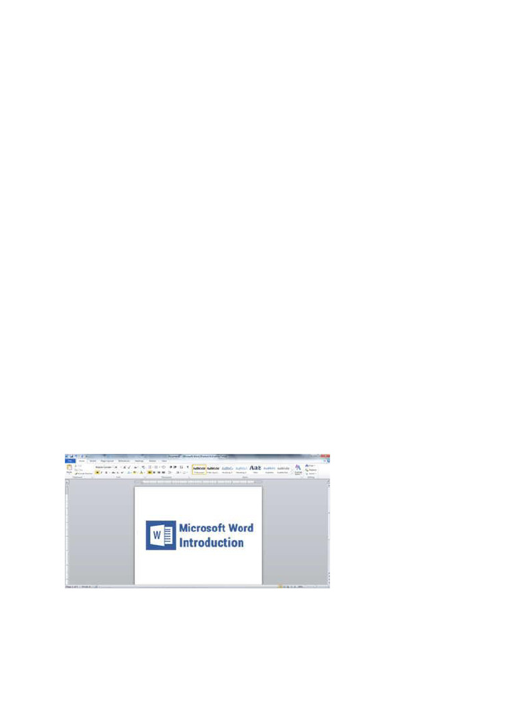 MS Word Basics: Features & Functions | PDF | Window (Computing ...