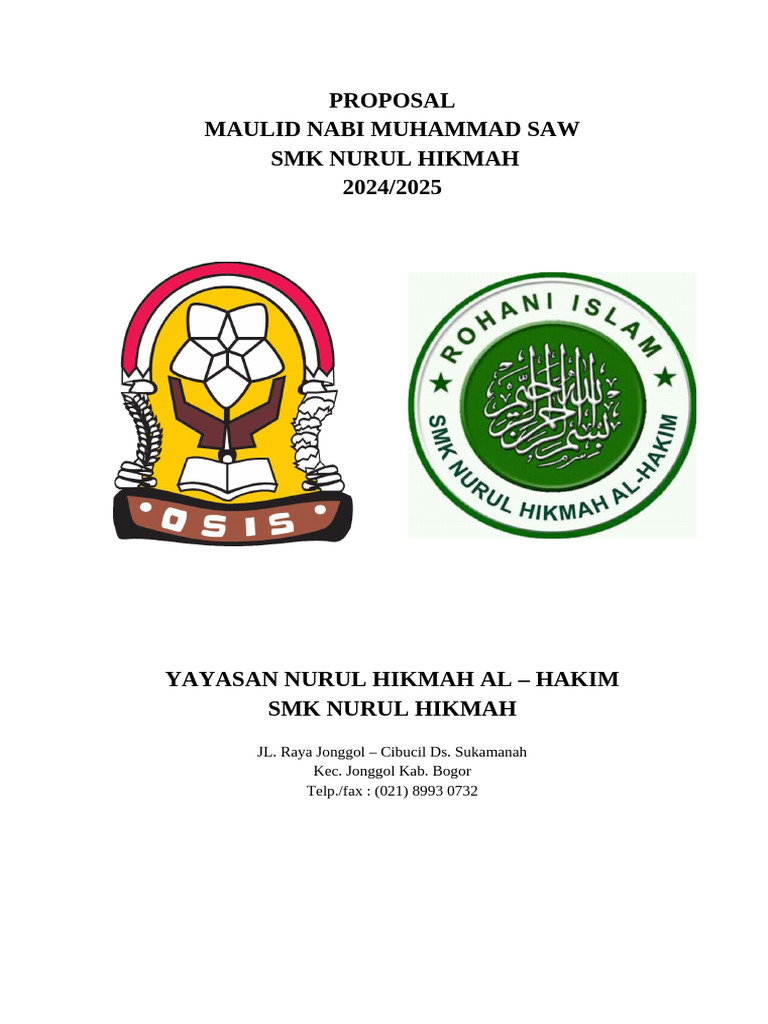 Peringatan Maulid Nabi Di SMK Nurul Hikmah PDF