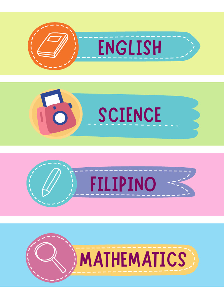 2025 Subject Labels | PDF