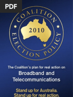Broadband and Telecommunications Policy