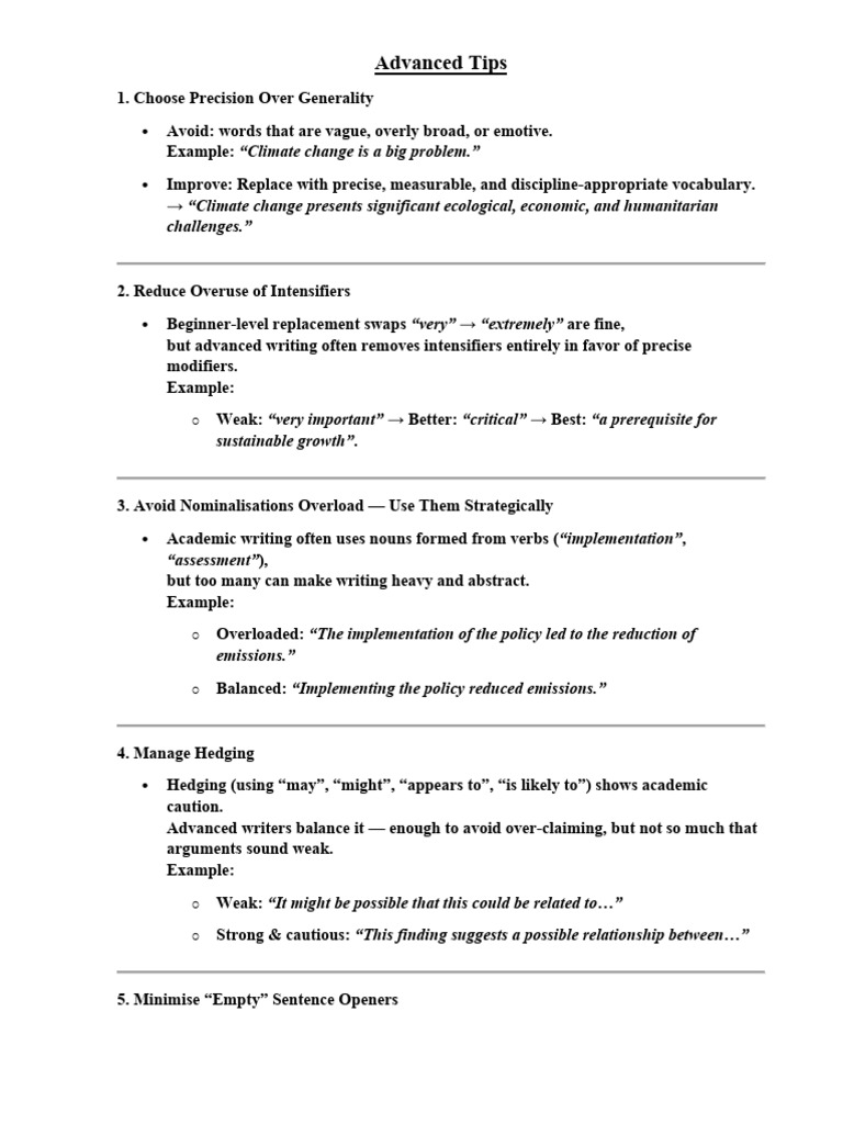 Advanced Academic Writing Techniques | PDF | Artificial Intelligence ...