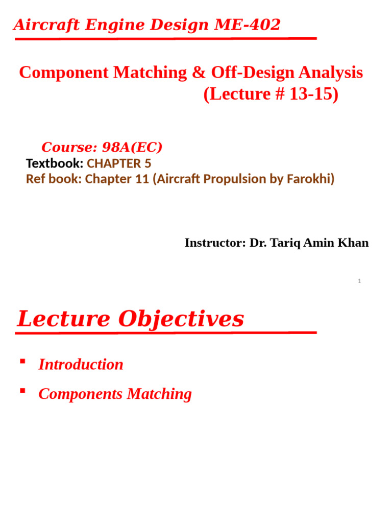 Aircraft Engine Off-Design Analysis | PDF | Rotating Machines | Applied ...