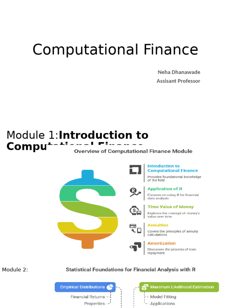 L1 Computational Finance | PDF