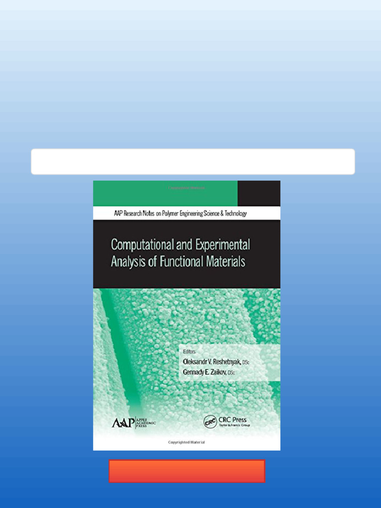 Computational and Experimental Analysis of Functional Materials 1st ...