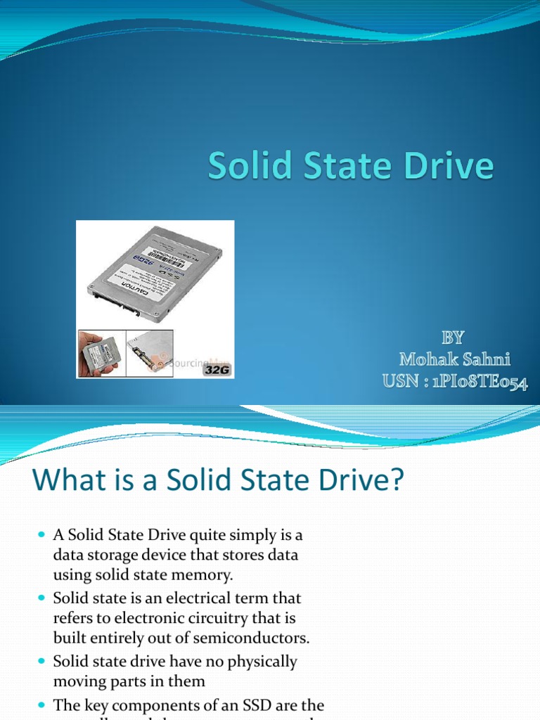 Understanding Solid State Drives | PDF | Solid State Drive | Hard Disk ...