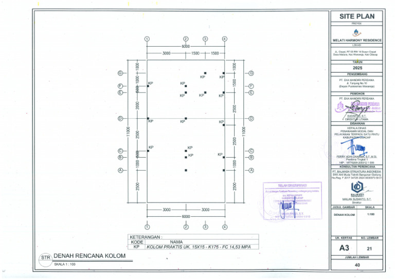 Site Plan Pengesahan Perum Melati Harmony Residence-34 | PDF
