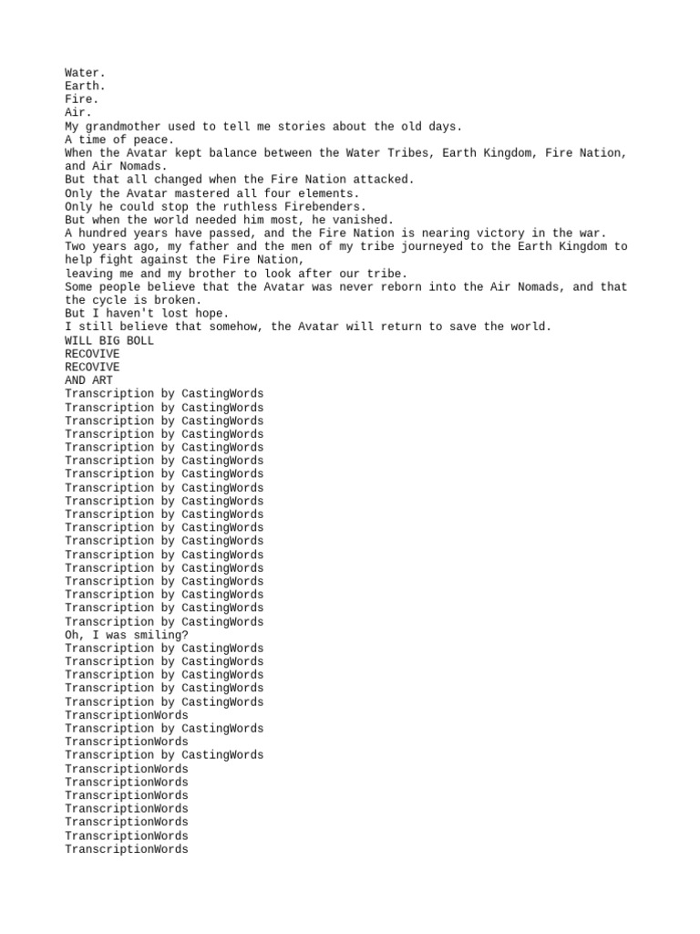 Transcript en Auto Nickelodeon Avatar The Last Airbender 360p Season 1 ...