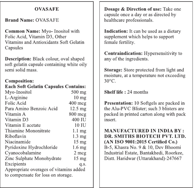 Ovasafe Cap 3x10B Pack Insert | PDF