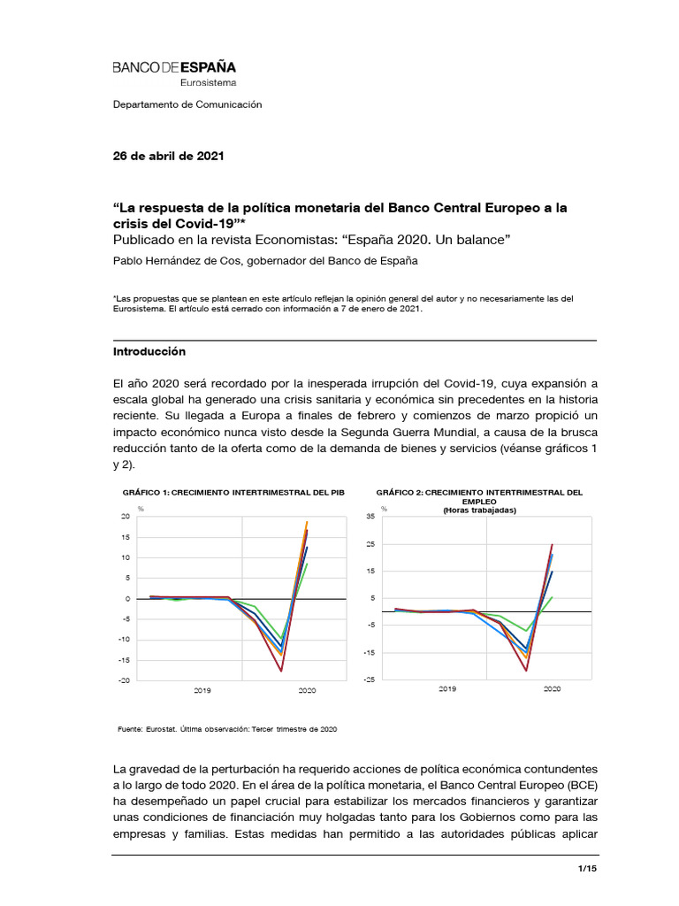 Crisis Del Euro Pandemia | PDF | Banco central europeo | Deuda