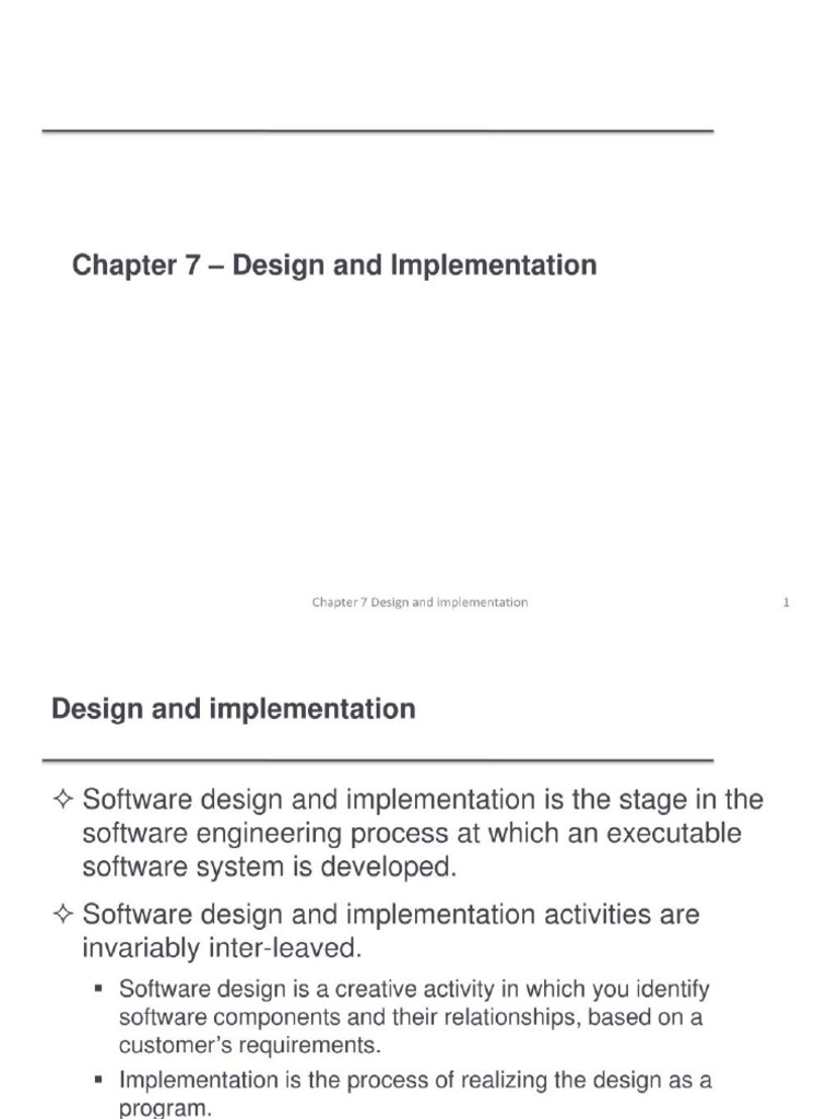 Ch7 Implementation | PDF