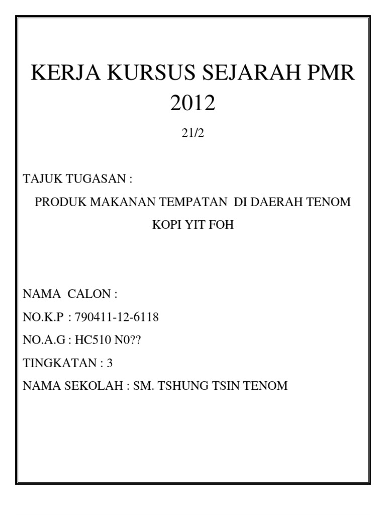 Contoh Soalan Rubrik Sejarah Spm - Kecemasan d