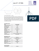 Ground Plane Antenna 117 - 137 MHZ: Typical Radiation Diagram H + E Plane