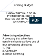 Advertising Budget PPT 3