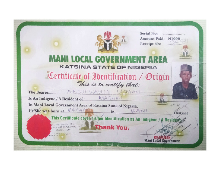 Origincertificate | PDF