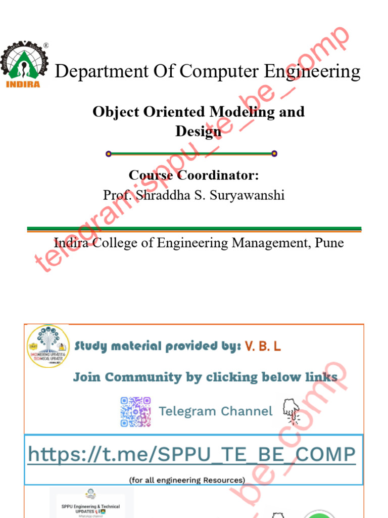 Object-Oriented Modeling Course Overview | PDF | Class (Computer ...