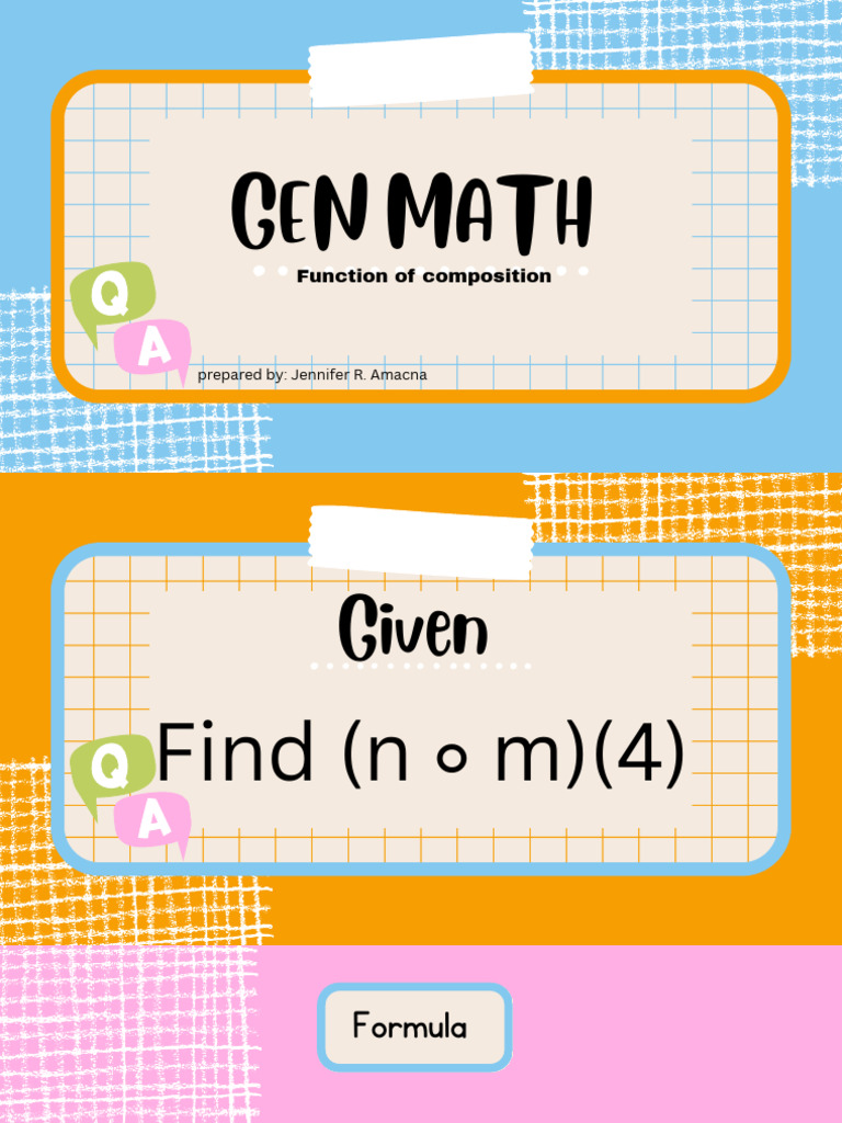 Composition of Functions: Example Solution | PDF