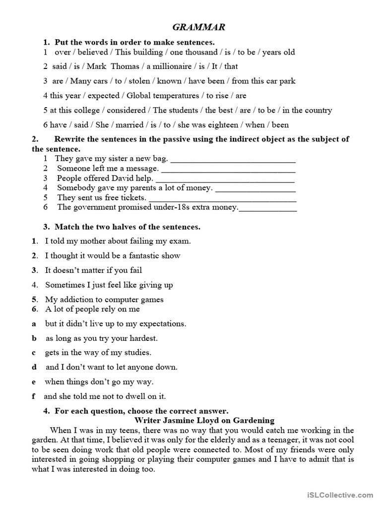 Final Test (b2) | PDF | Bonsai