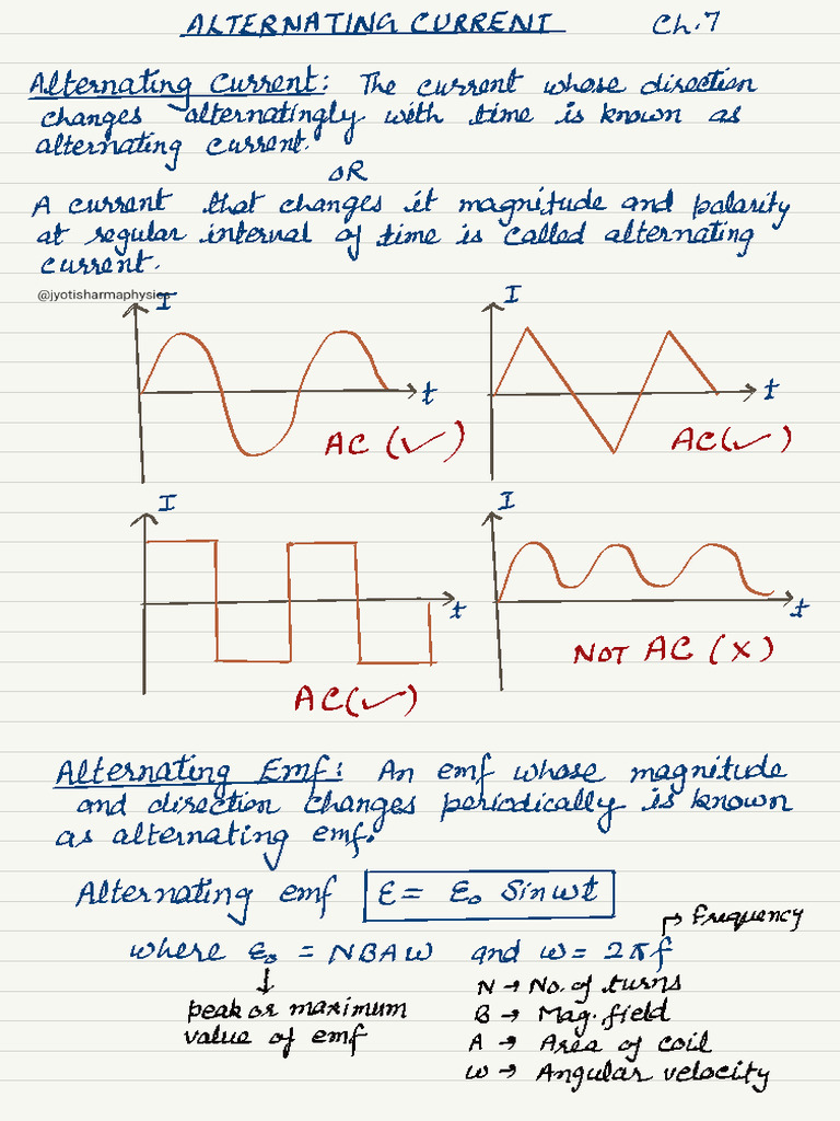 Chapter 7 AC Notes 1 | PDF