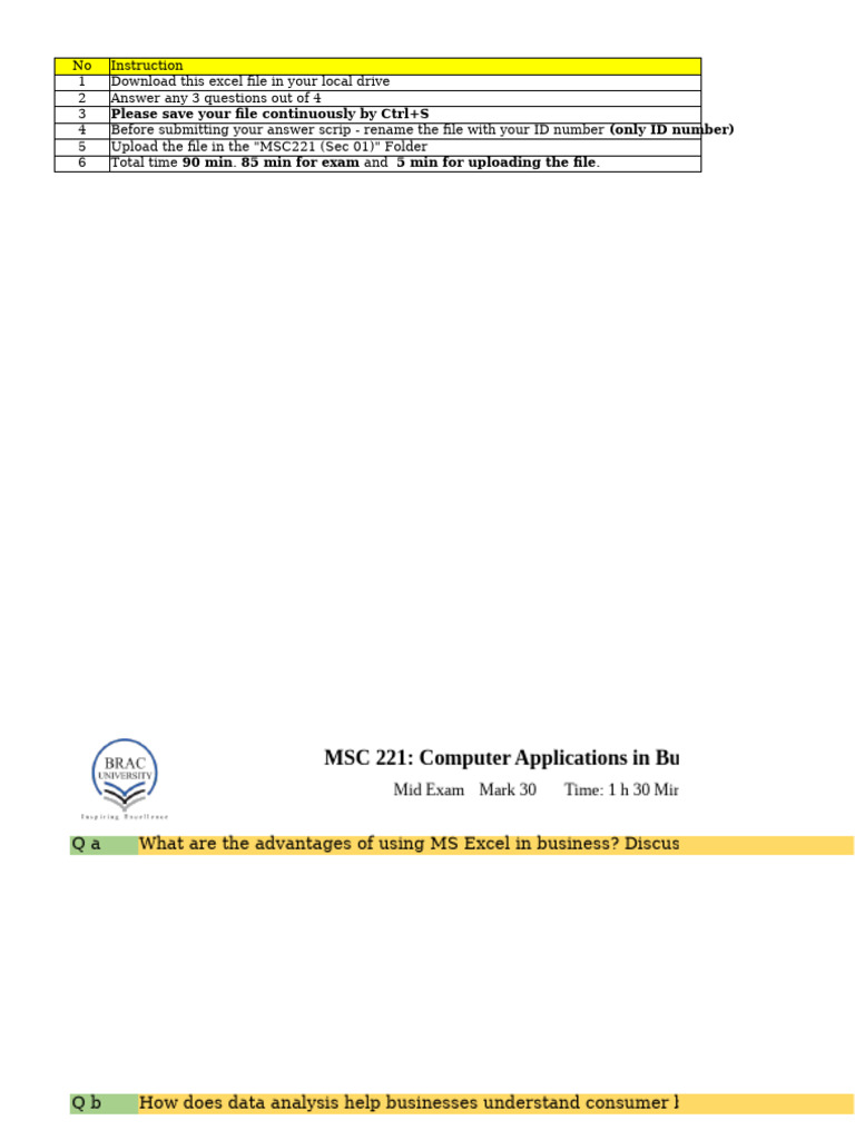 Mid MSC 221 - Sec 01 Summer 2025 | PDF | Cash | Credit Card