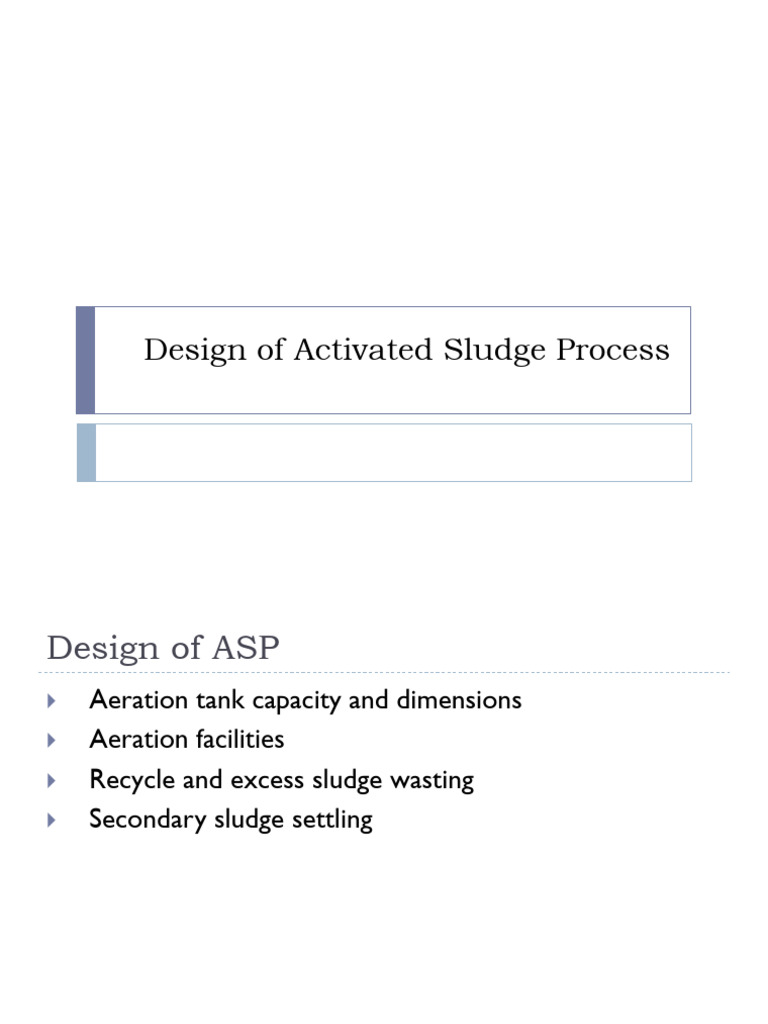 Activated Sludge Process Design Guide | PDF | Environmental Engineering ...