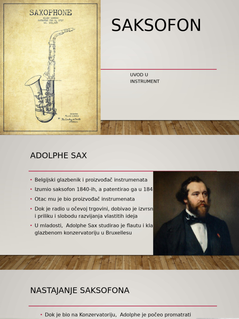Povijest i značaj saksofona | PDF