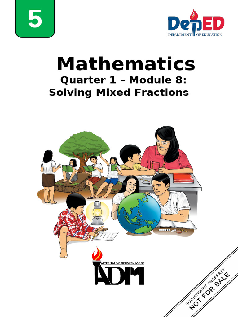 Math5 q1 Mod8 Solving-Mixed-Fractions | PDF | Elementary Mathematics ...