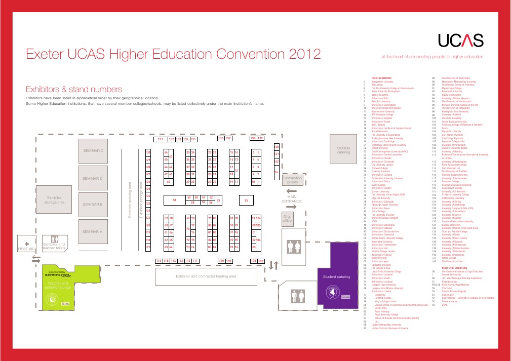 Exeter UCAS Higher Education Expo 2012 | PDF | London | England