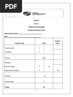 Grade 2 Term 4 English Assessment Pdf Reading Comprehension Phonics