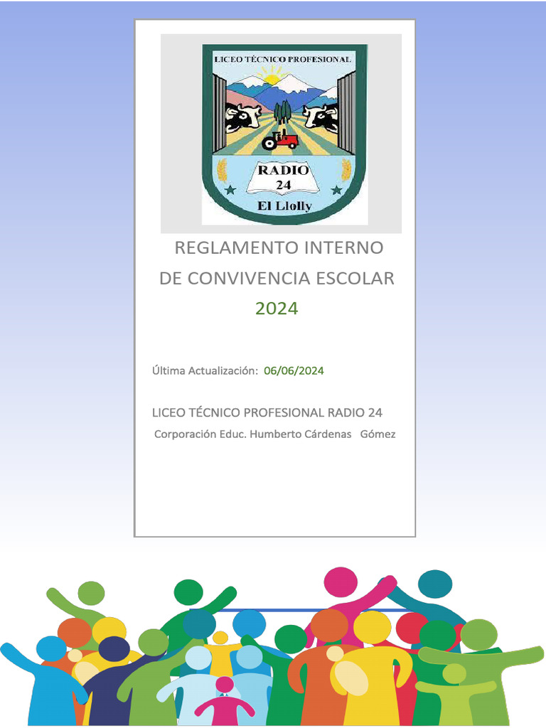 Reglamento Interno de Convivencia Escolar 2024 | PDF | Chile | Regulación