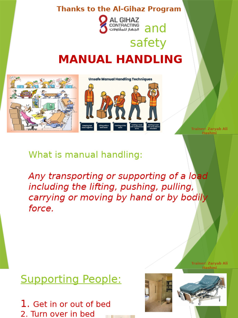 Manual Handling Safety Training. | PDF