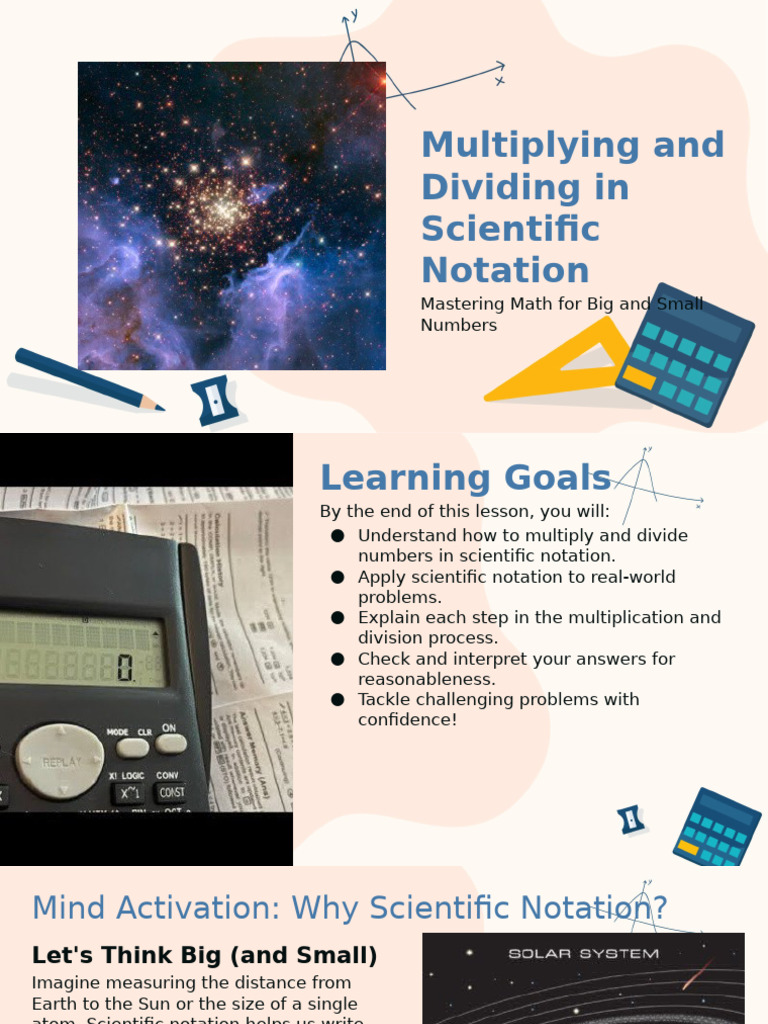 Multiplying and Dividing Scientific Notation | PDF | Multiplication ...